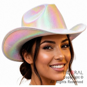 SOMBRERO COWBOY TORNASOLADO BLANCO x 1